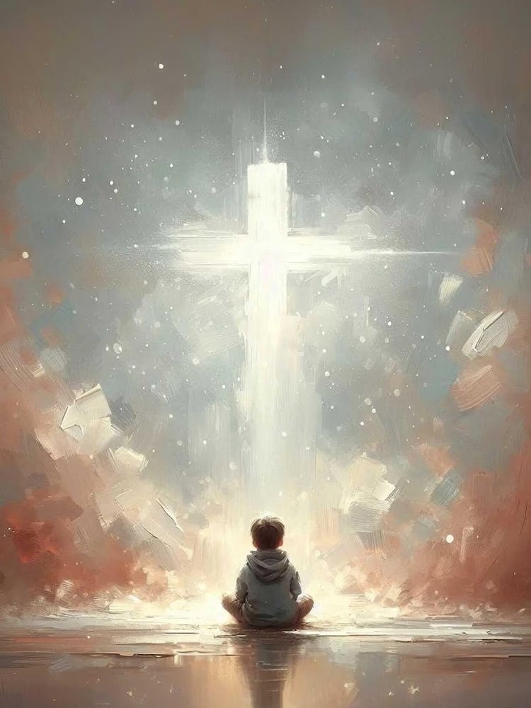 Child Of Faith, Christian Wall Art, Christian Art For Children, Jesus Painting, Lds Art, Bible Prints, Christian Nursery Art, Jesus And Kids