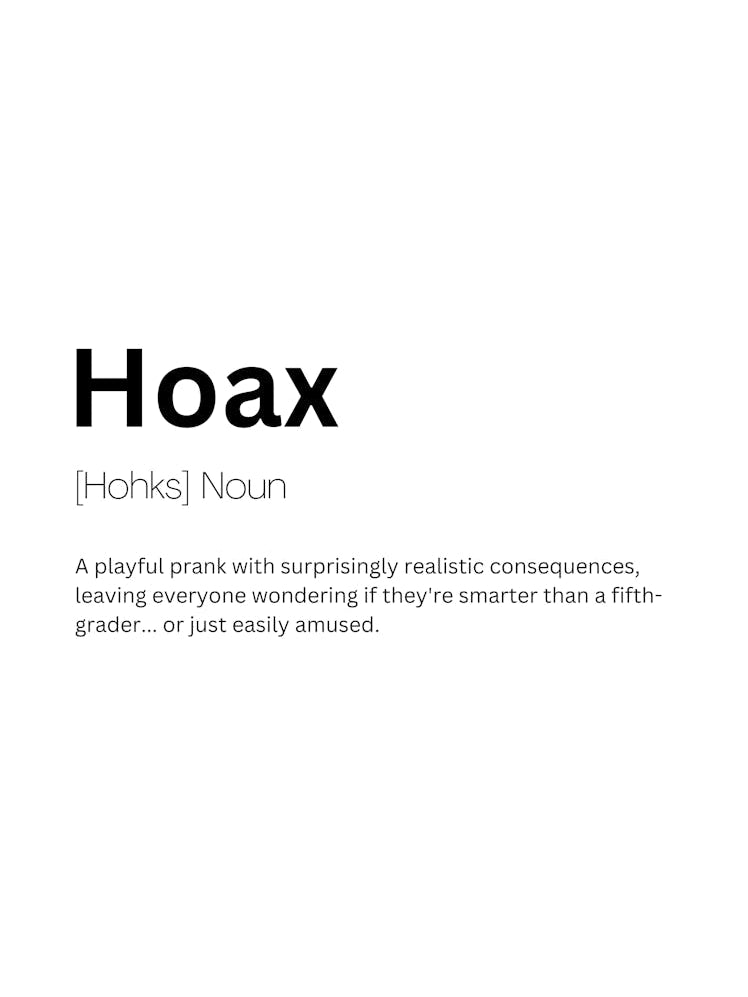 Hoax Definition Meaning