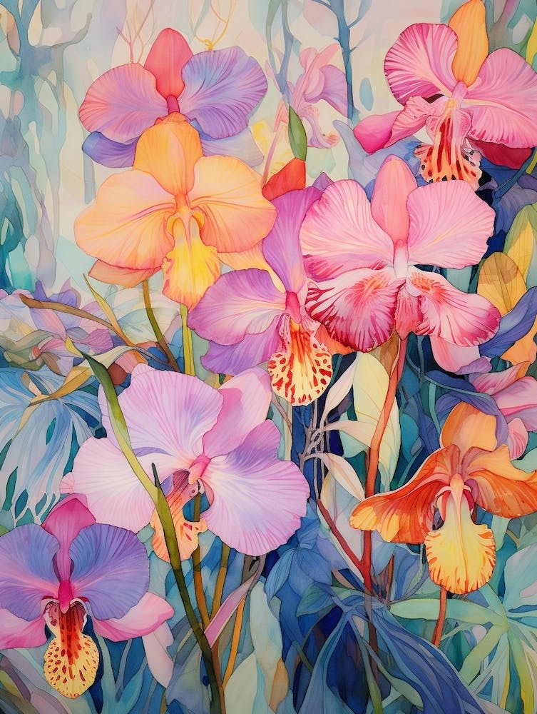 Tropical Plant Painting Tradescantia Nanouk Plant