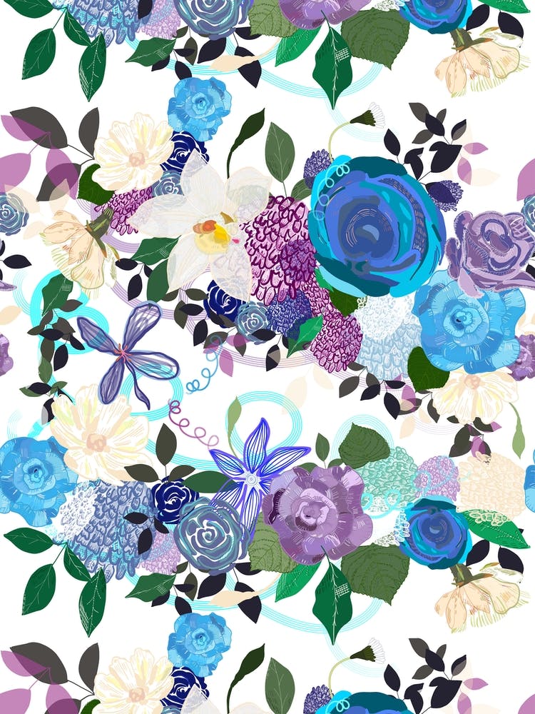 Blue Purple Roses