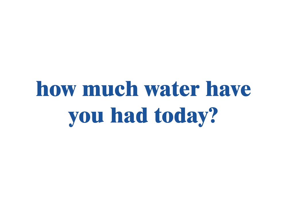 How Much Water Have You Had Today?