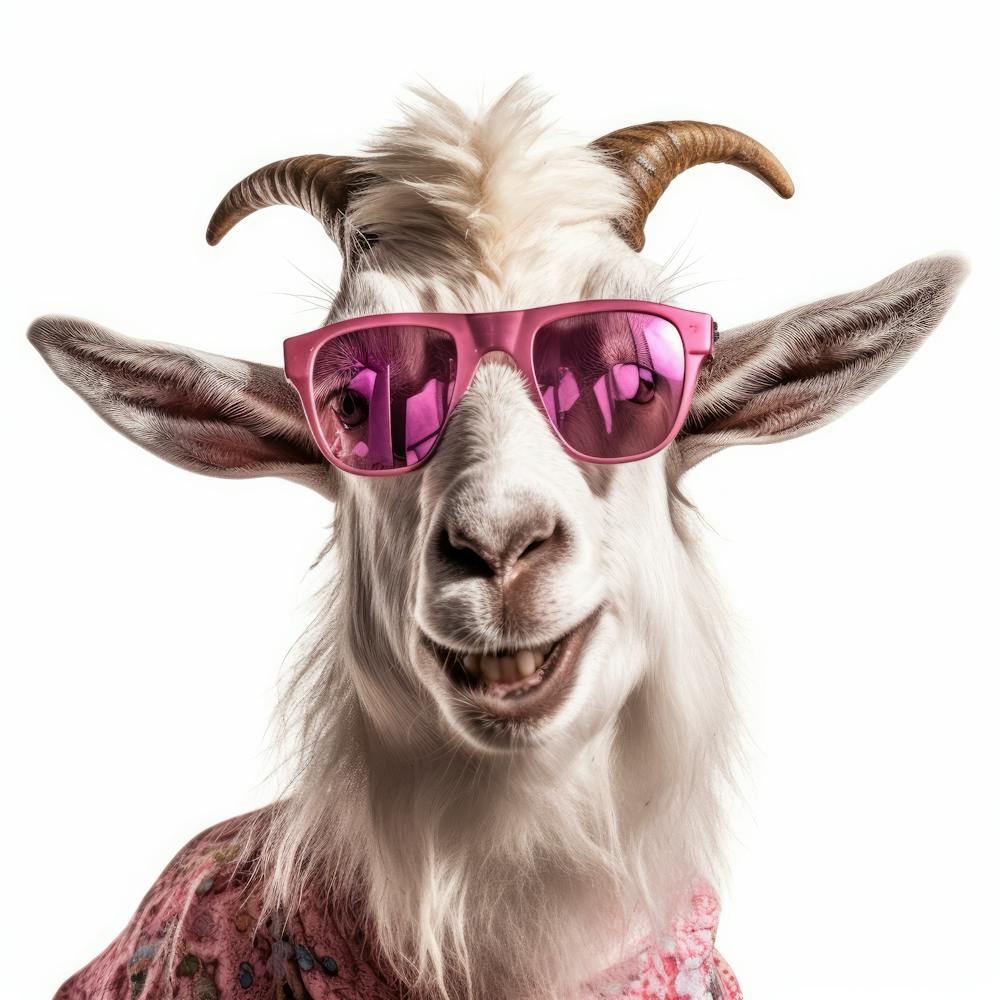 Goat In Sunglasses 1