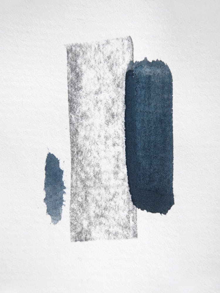 Minimal Abstract Aquarelle And Charcoal