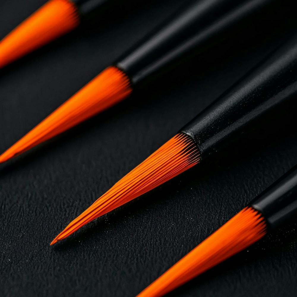 Orange Pinsel