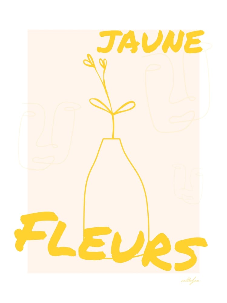 Jaune Fleurs Line