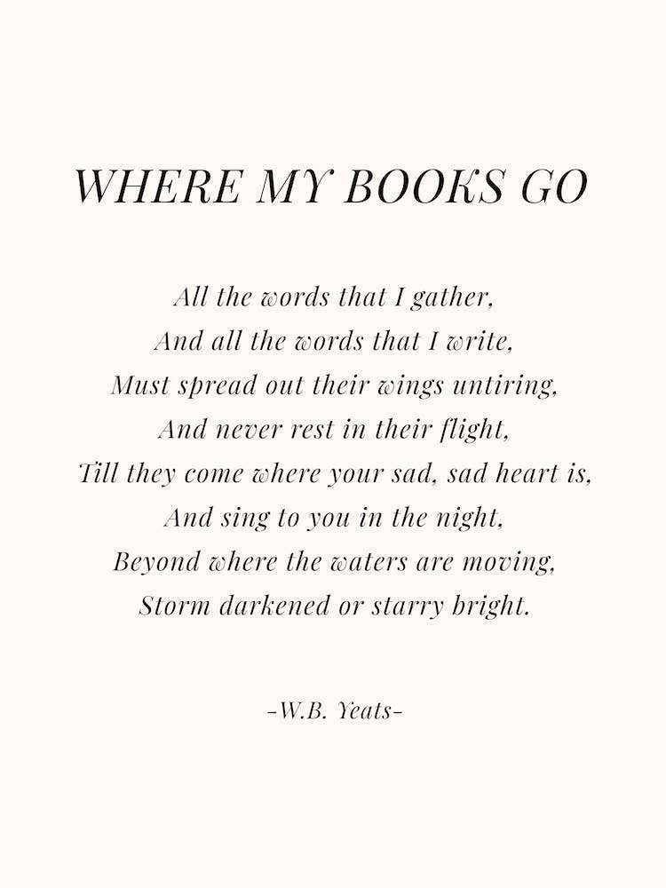 Where My Books Go Poem