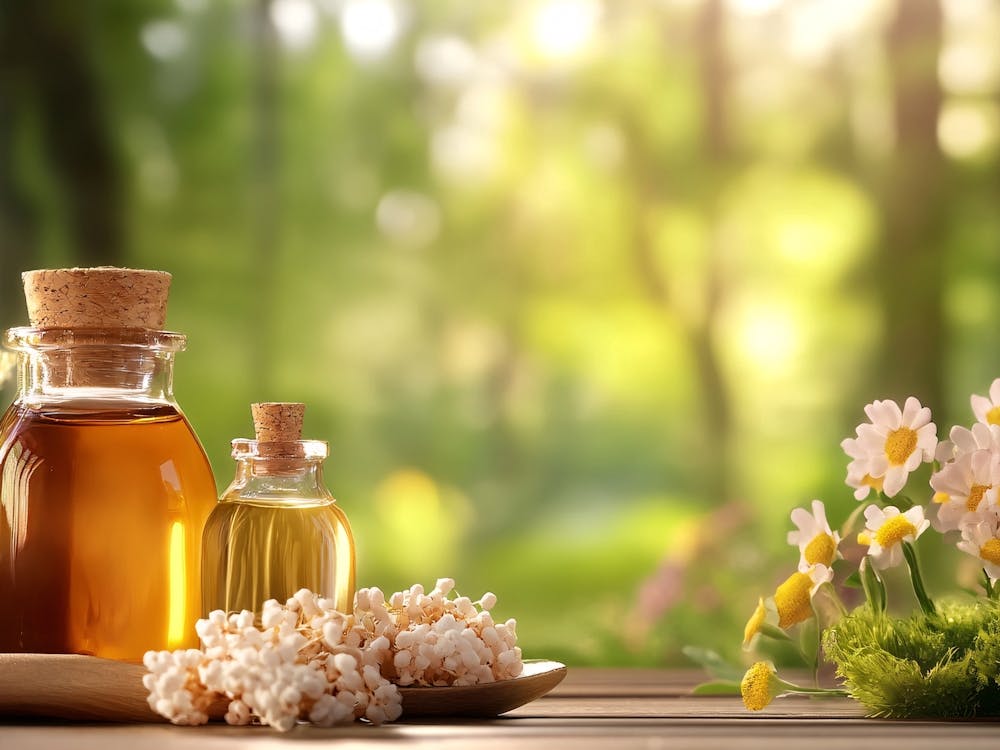 Flower and Healthy Tea