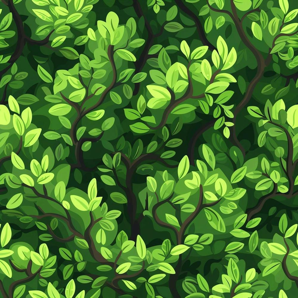 A Seamless Leaf Bushes Texture