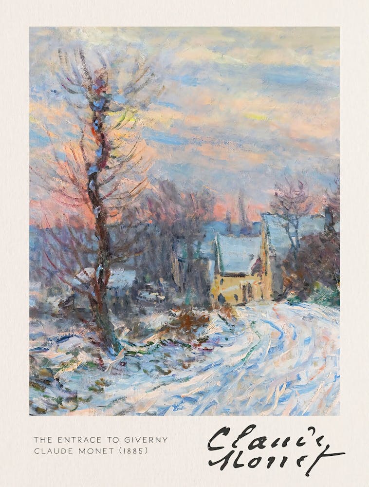 Claude Monet - Snowy Village