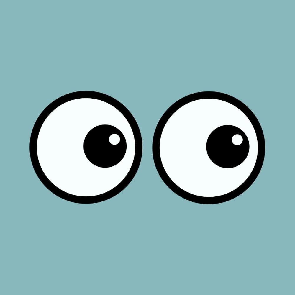 I See You Eyes Teal Blue 