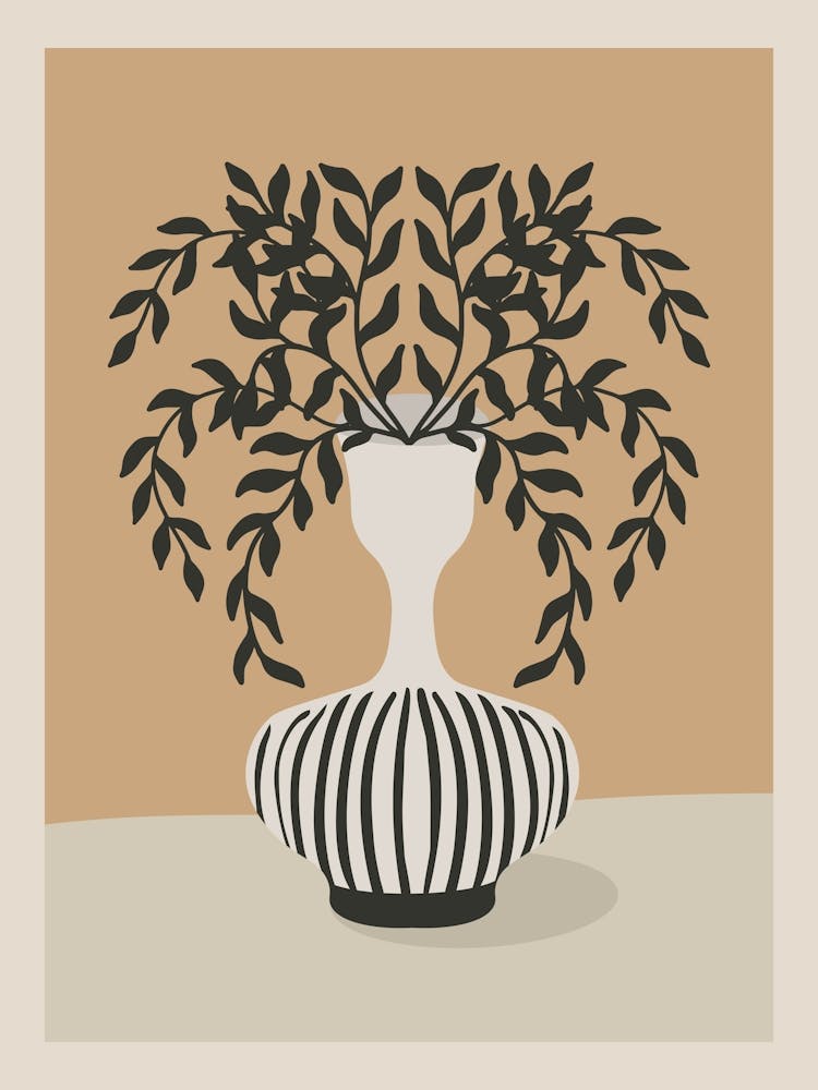 Minimalist Flowers In Vase 1