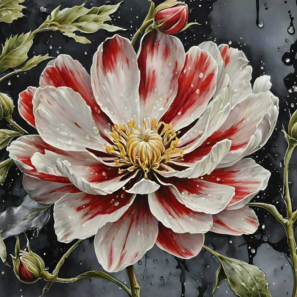 Raindrops On A Flower