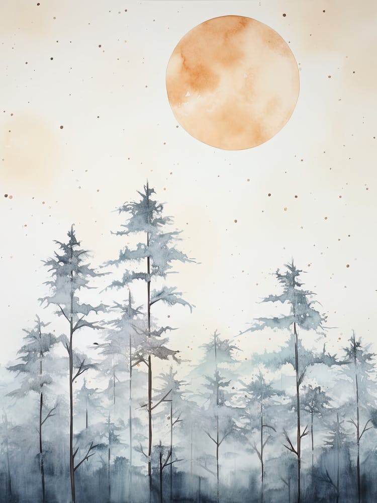 Watercolour Of Ituri Forest   Democratic Republic Of Congo 2