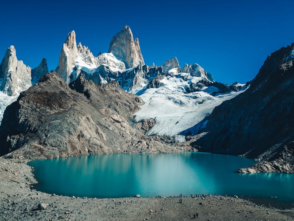 Fitz Roy Mountain And Lake Argentina