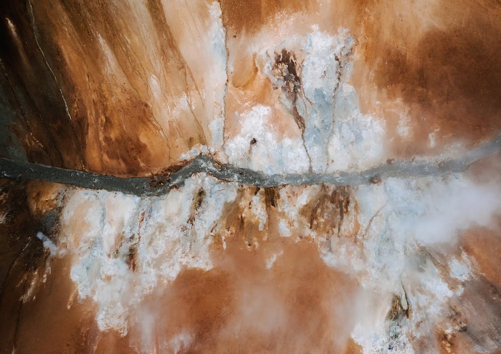Abstract River In Icelands Highlands