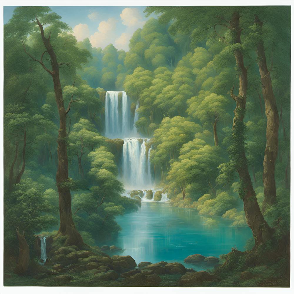 Waterfall In The Forest