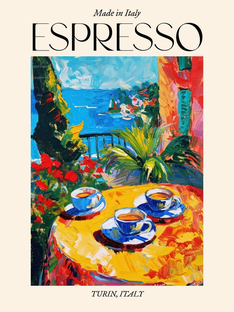Turin Espresso Made In Italy 1 Poster