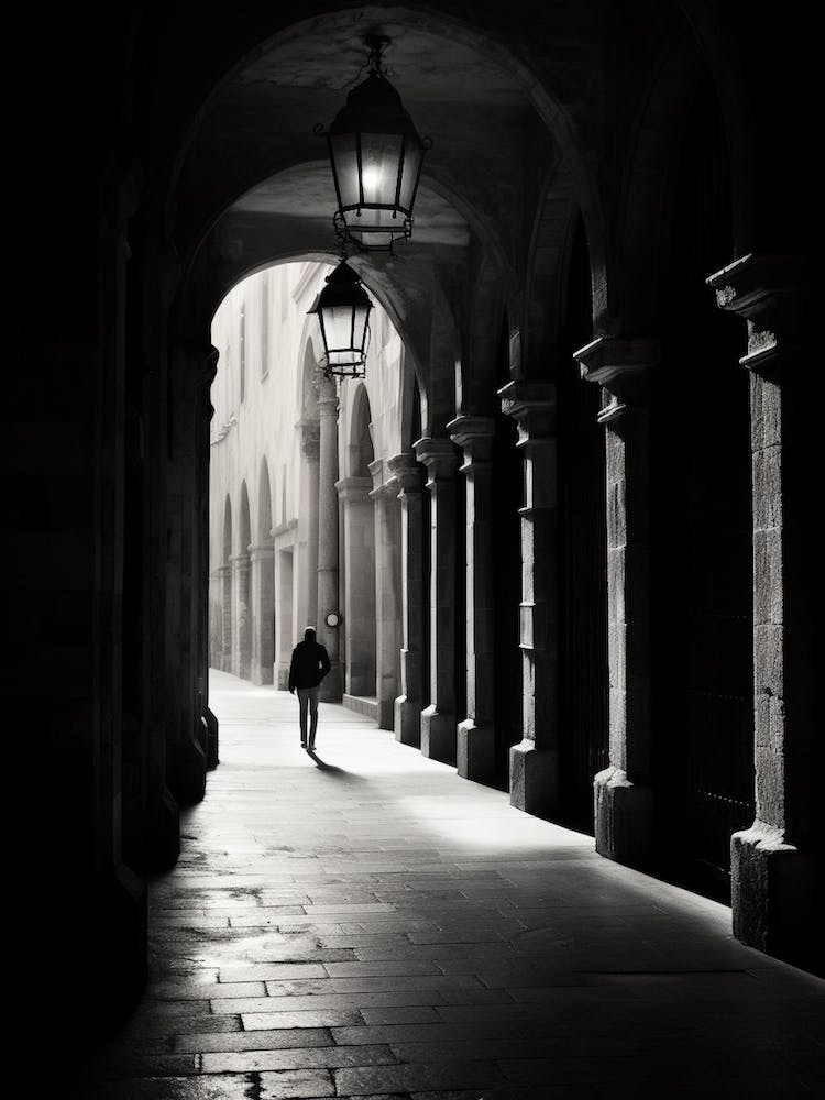 Salamanca, Spanien, Schwarz-Weiß-Analogfotografie 3