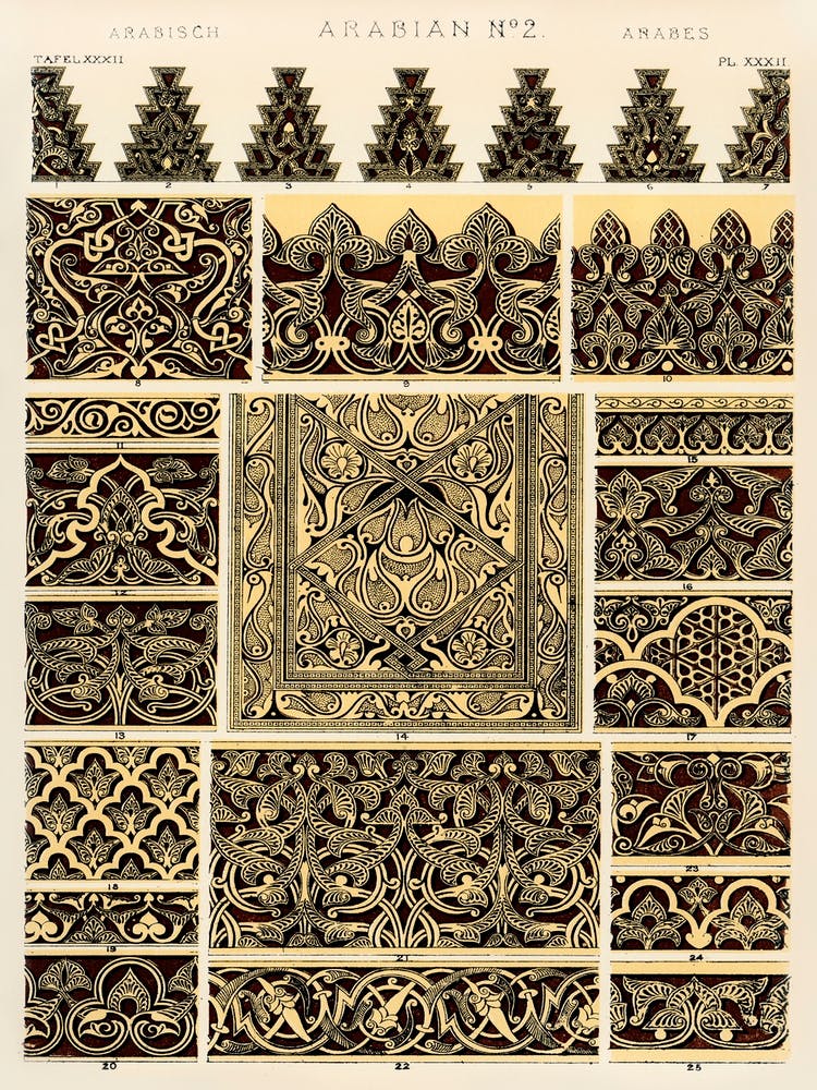 Vintage Pattern Illustration, Owen Jones                                                                             