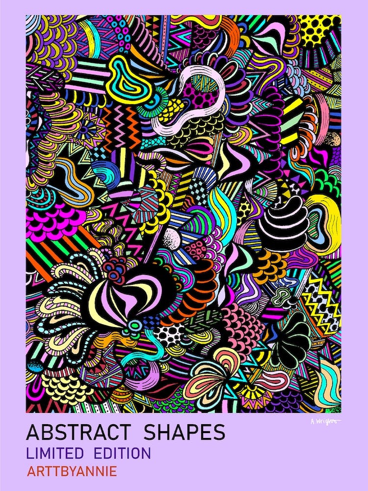 Multi-coloured Abstract Shapes