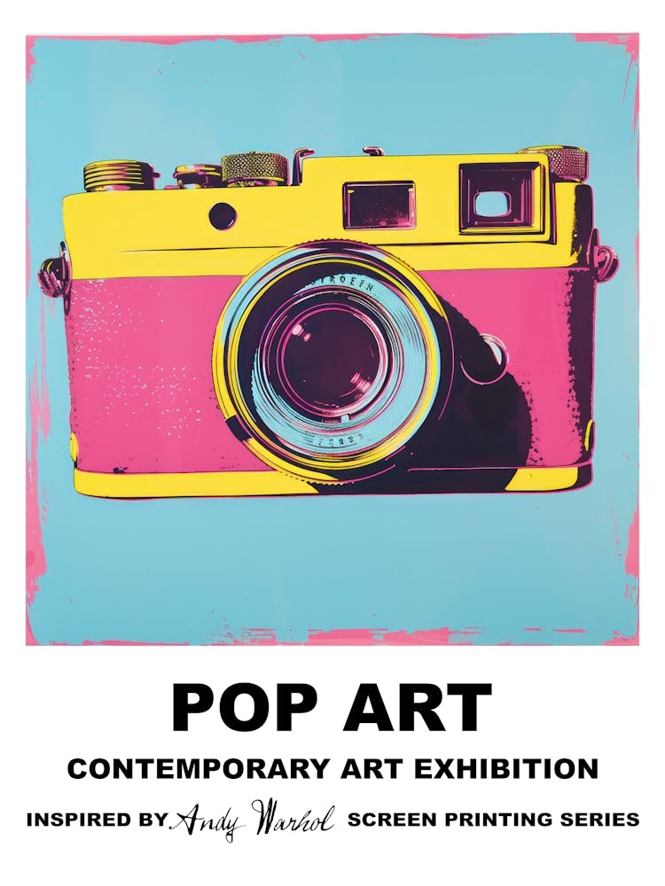 Poster Retro Camera Pop Art 2