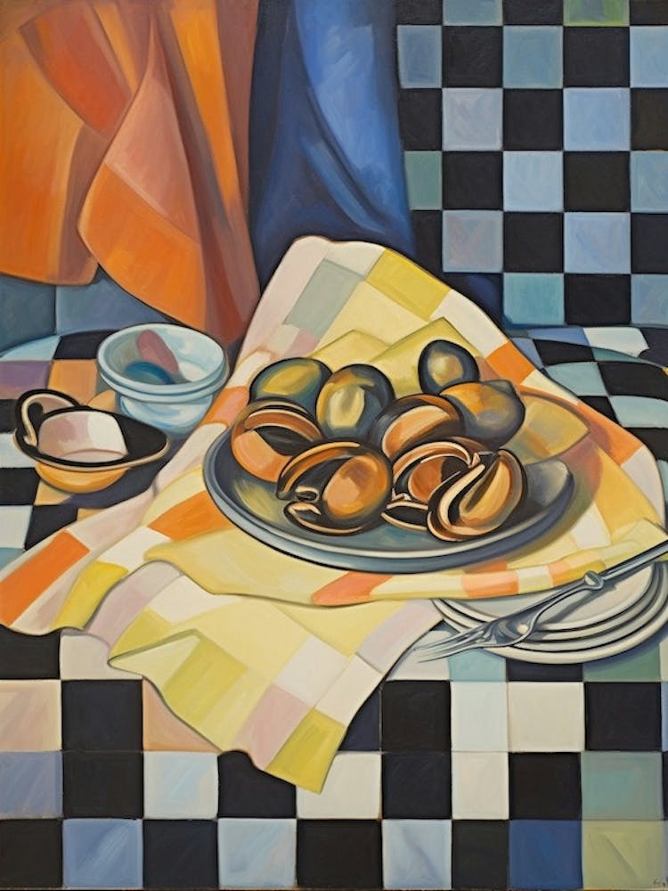 Mussels 2 Still Life Painting