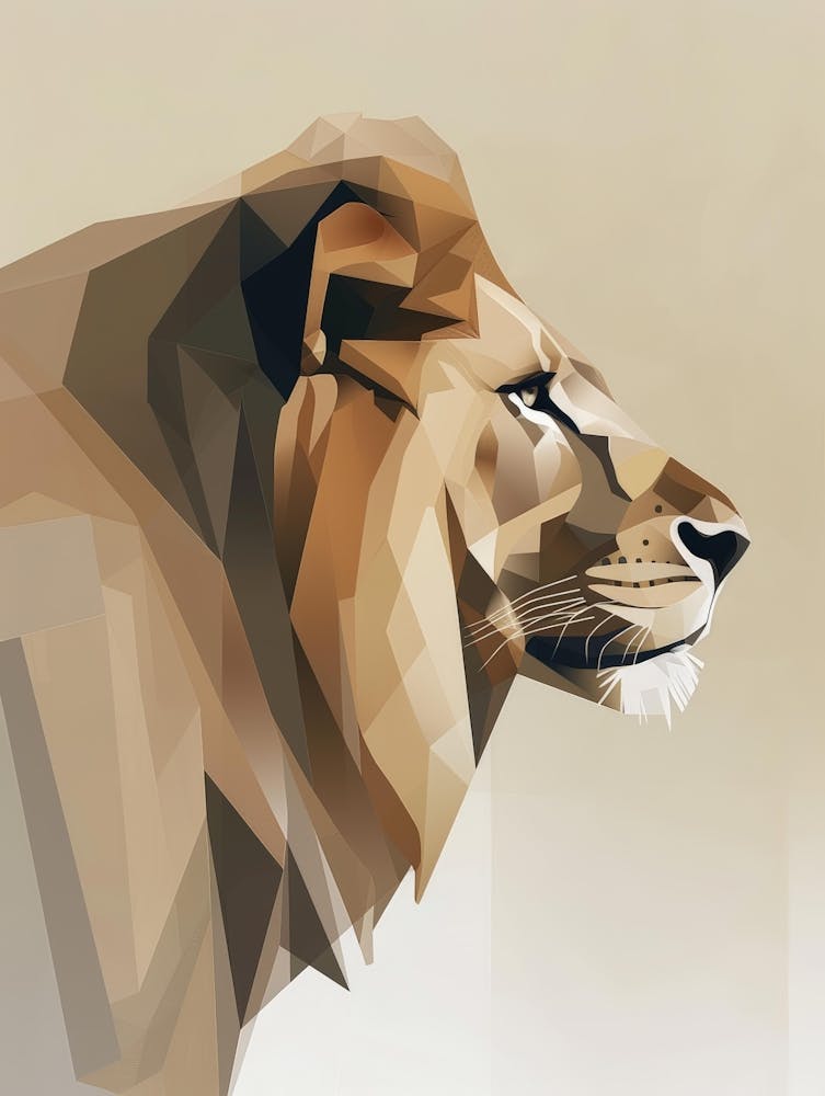Low Poly Lion