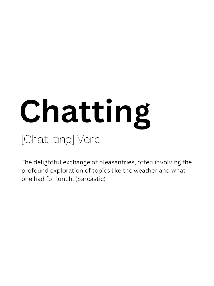 Chatting Definition Meaning