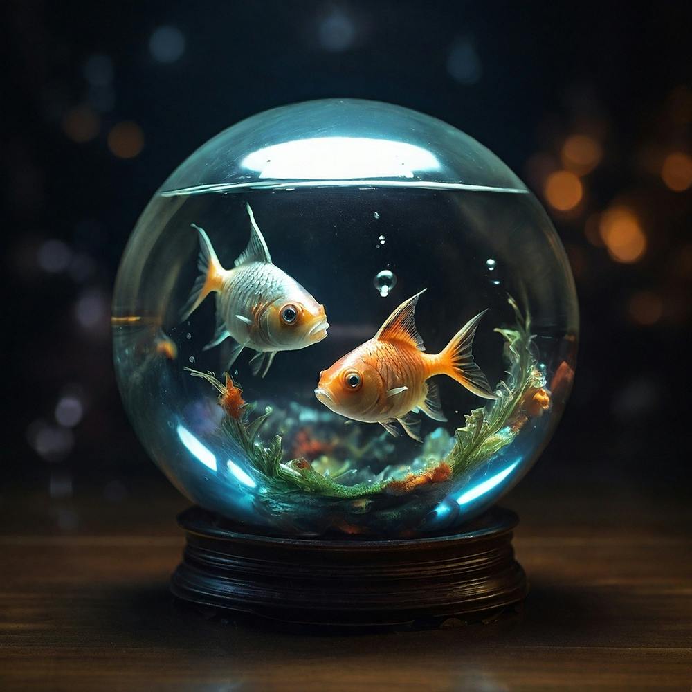 Goldfish In A Glass Bowl