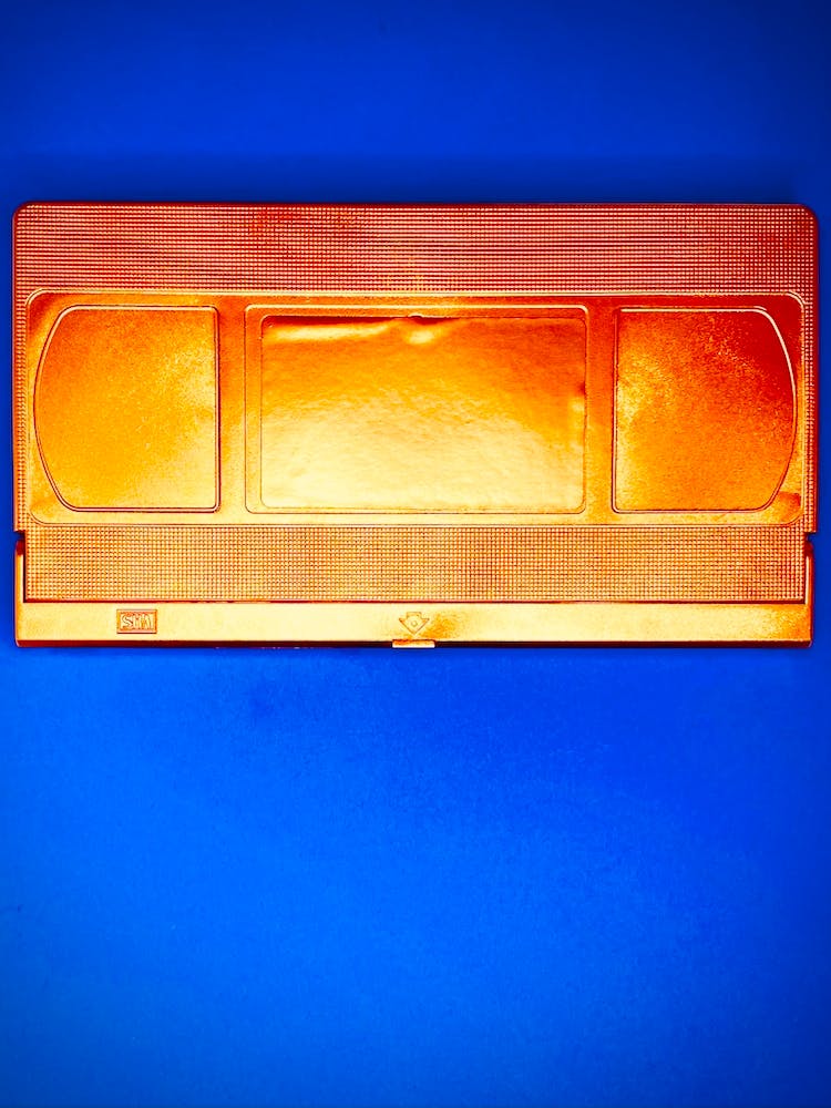 VHS Tape - Gold on Blue