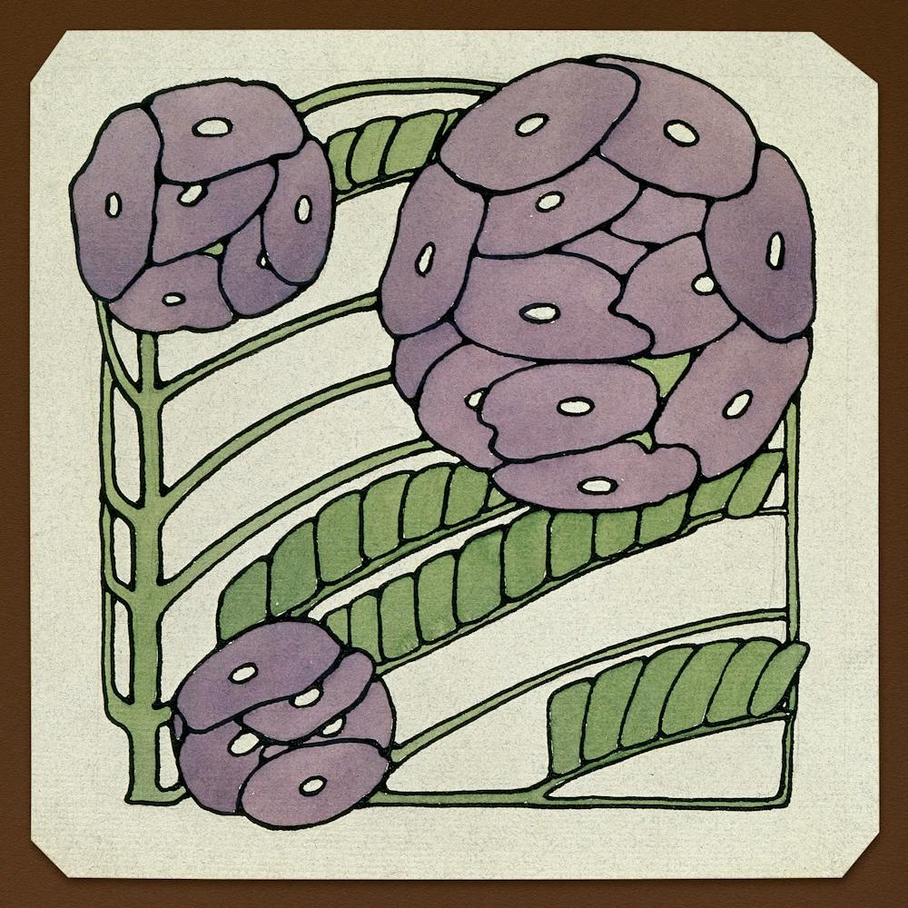 Purple Stylized (1915), Hannah Borger Overbeck