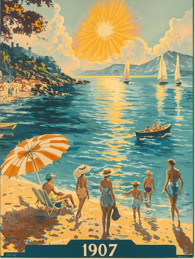 Aihrgdesign Ein Vintage-Poster eines Badeortes von 1907 mit 6528dfe7 1266 4398 80cf B5b58bb83bd5 1