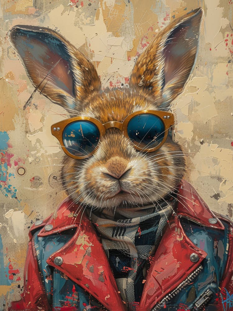Rabbit In Sunglasses 1