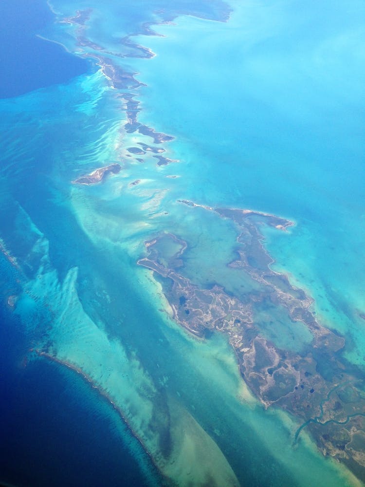 Bird's Eye View Over Caribbean
