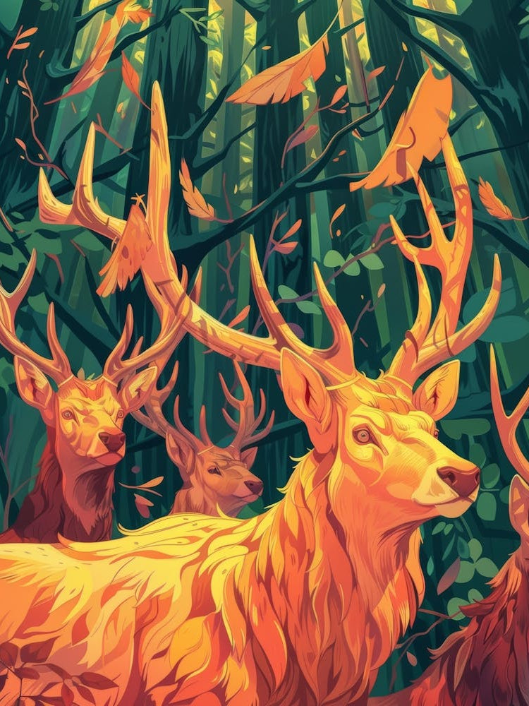 Deer In The Forest 19