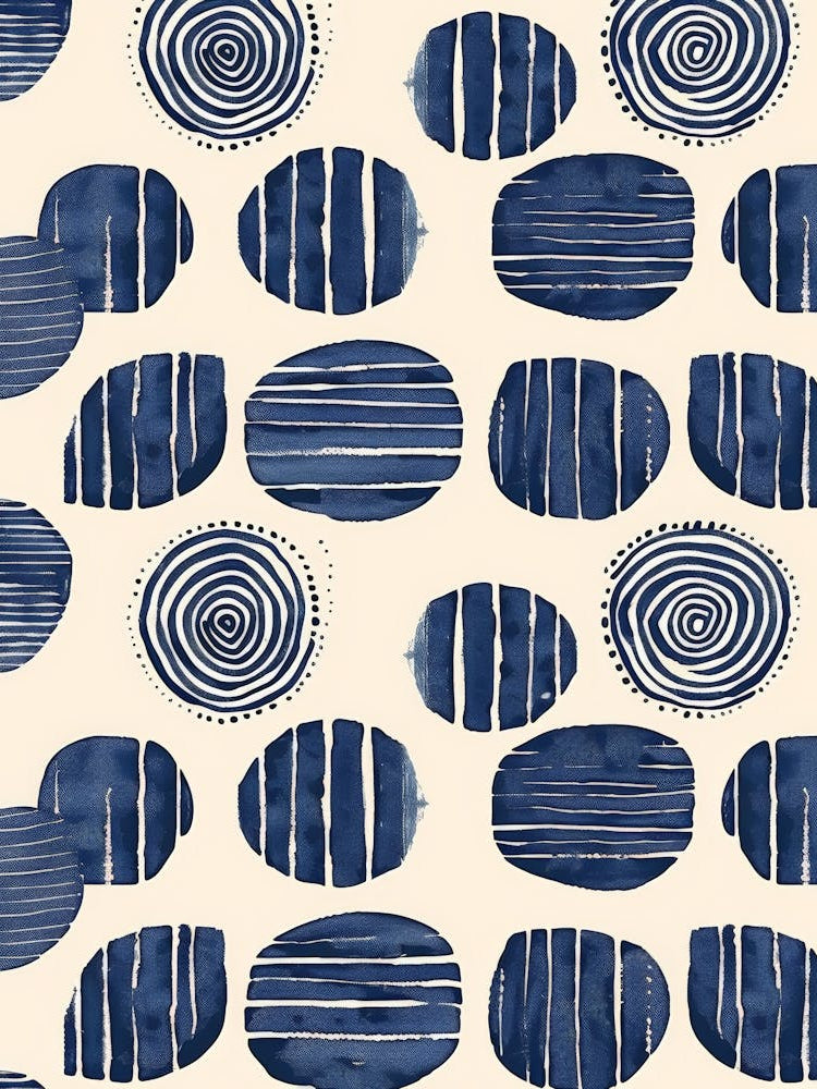 Blue And White Swirls 1