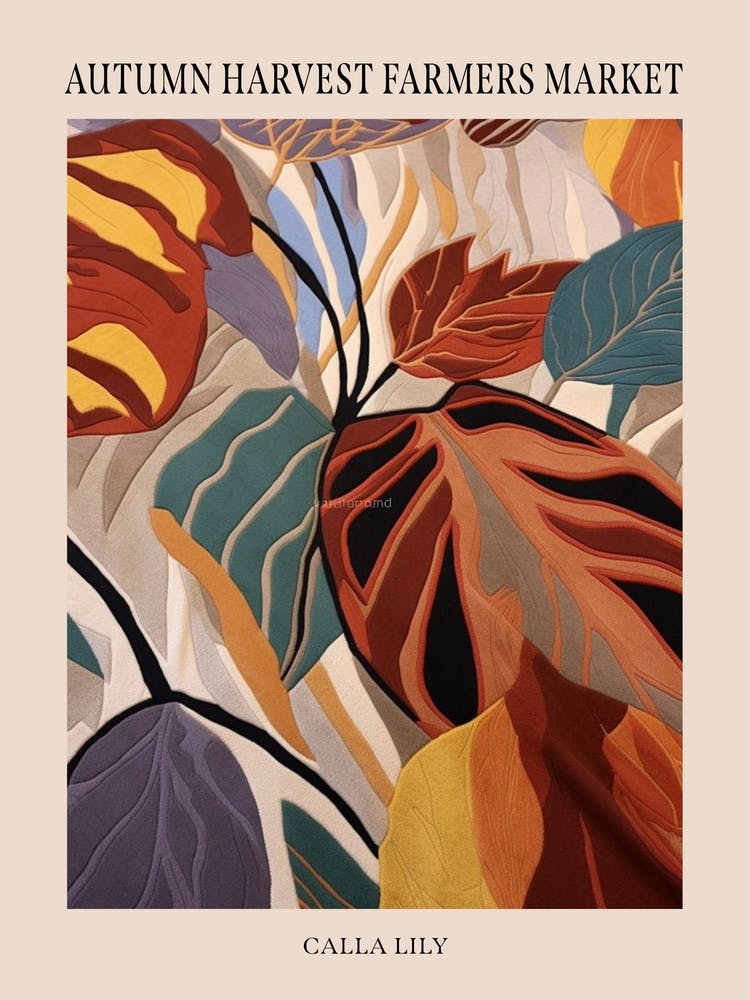 Fall Botanicals Calla Lily Poster