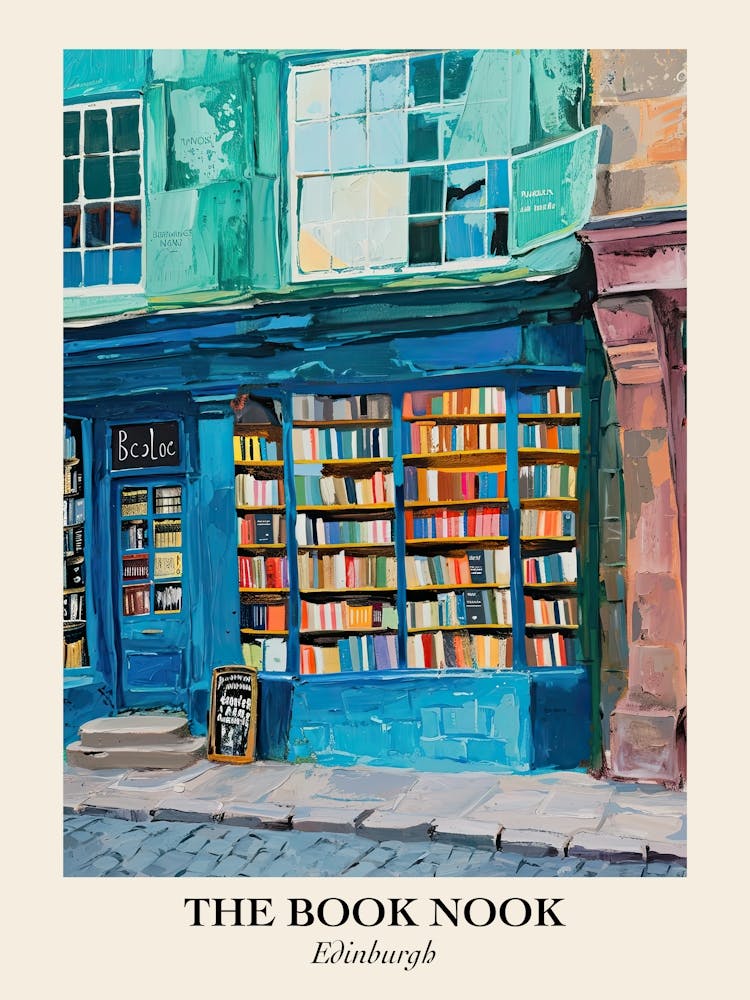 Edinburgh Book Nook Bookshop 4 Poster