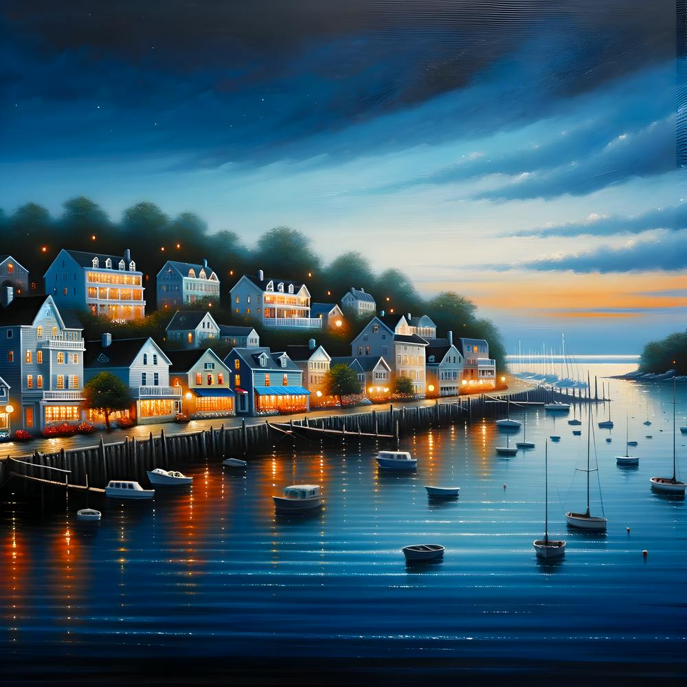Harbor At Night