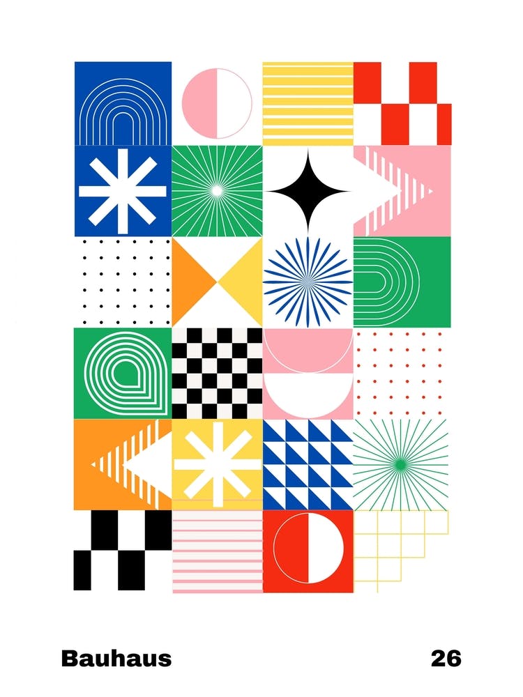 Geometric Bauhaus Poster 26