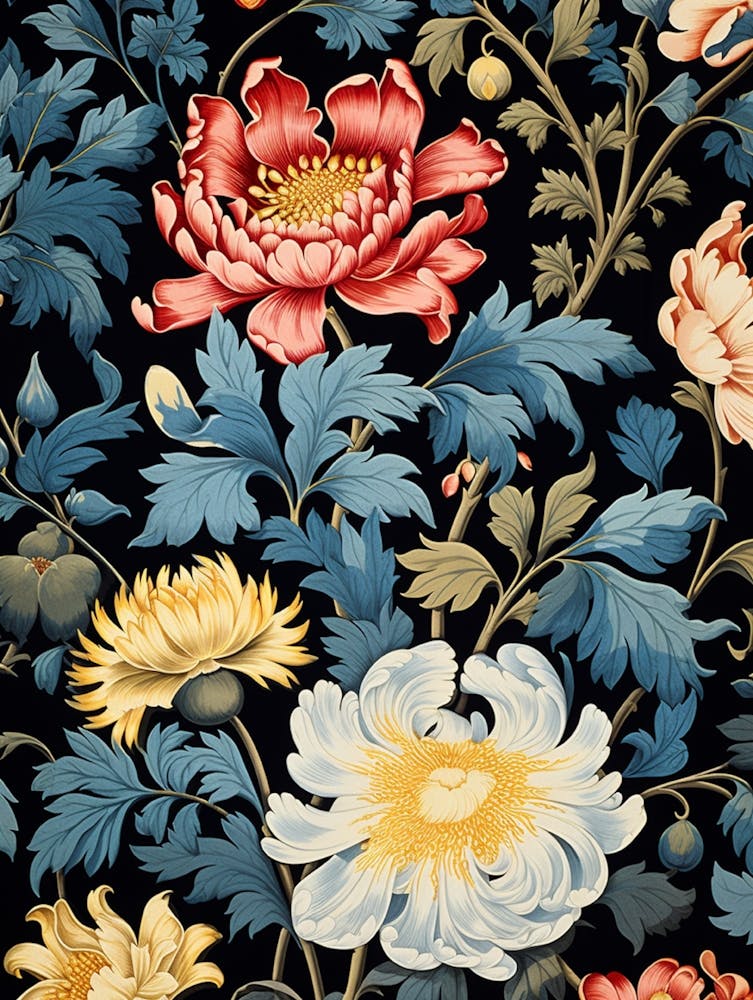 Florale Tapete 376