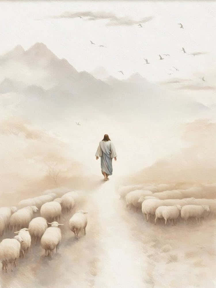 Leave The 99, Modern Christian Art, Jesus Leaves The 99, Jesus Will Save The One, Jesus And Lamb, Jesus Christ Painting, Christian Art Lds