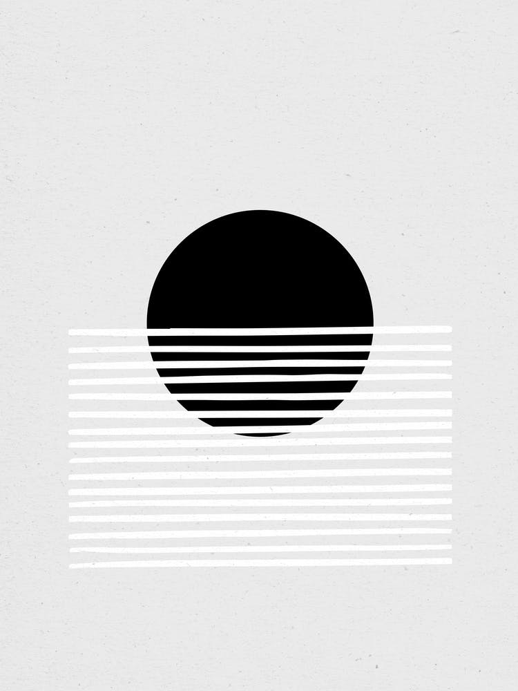 Sunset Abstract Grey