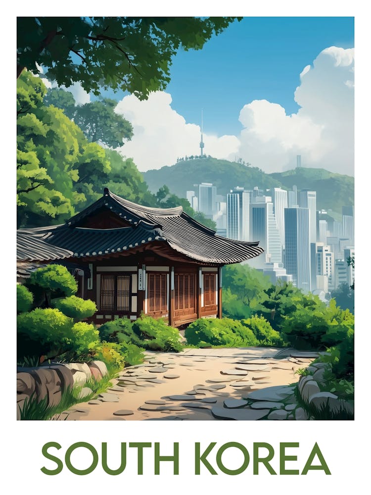 Affiche de voyage South Korea