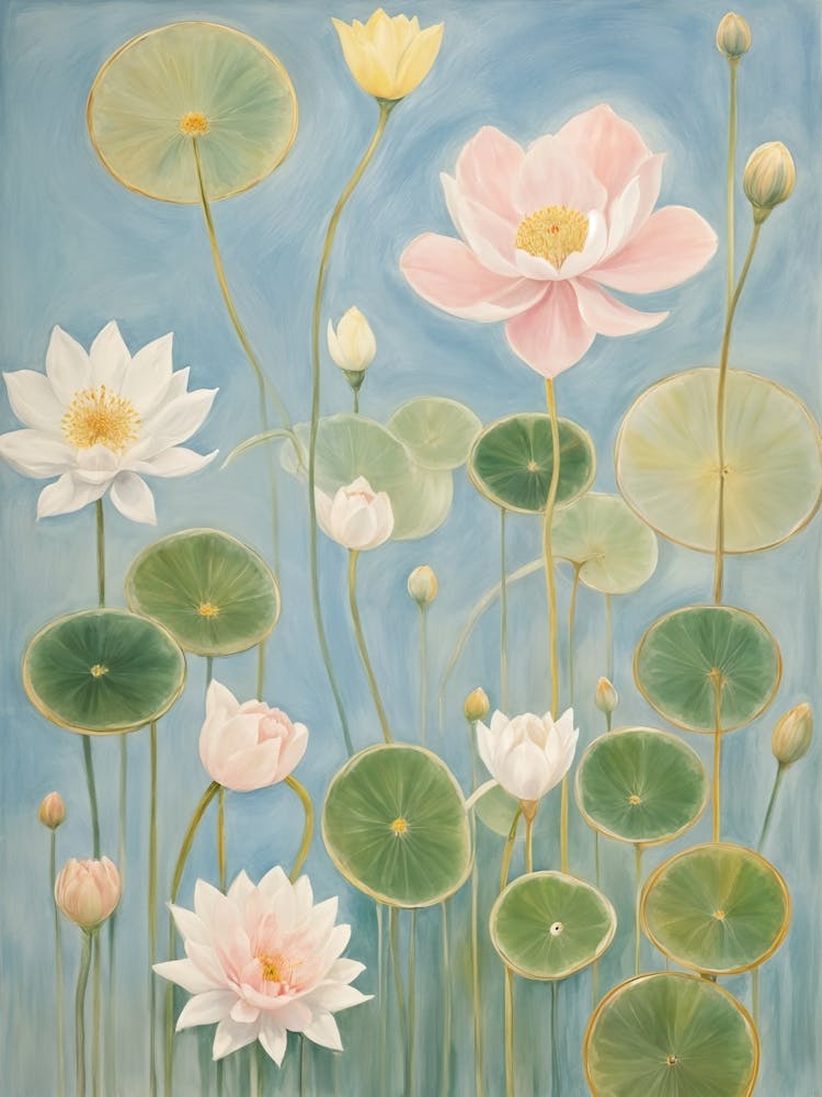 Abstract Water Lilies 1