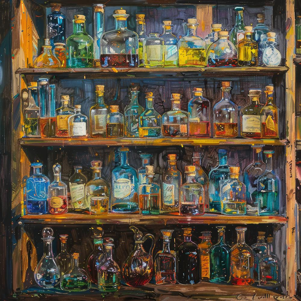 In Style of Van Gogh Apothecary Shop