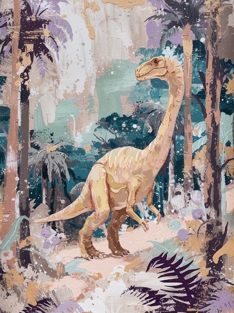 Dinosaurs Exploring Muted Pastels 4
