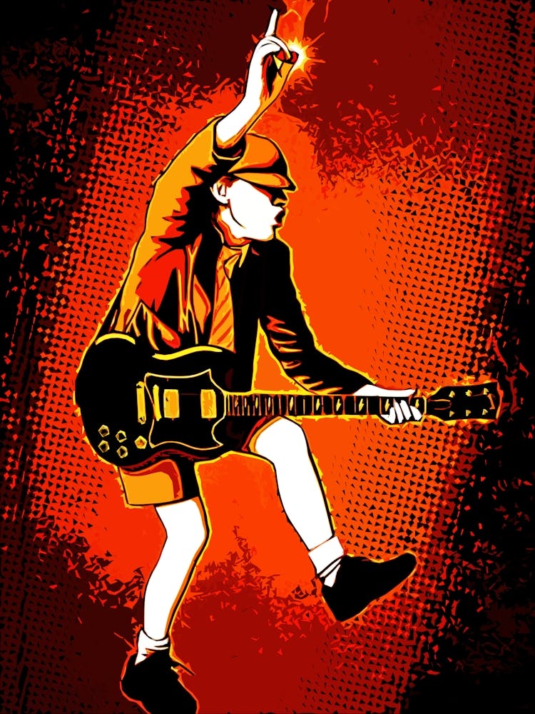 angus young ac dc band music 10