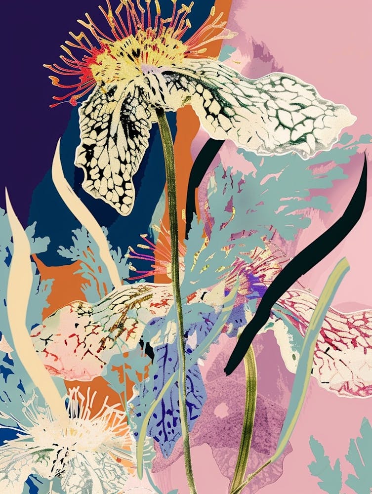 Colourful Flower Illustration Queen Annes Lace 2