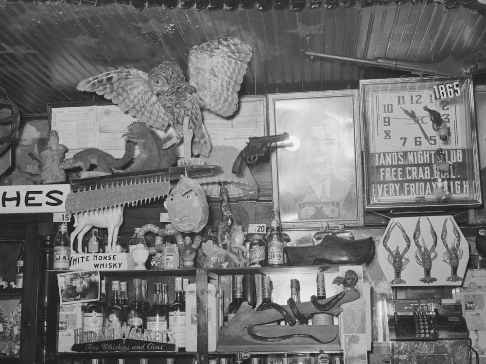 Decorations In Barroom, Raceland, Louisiana By Russell Lee
